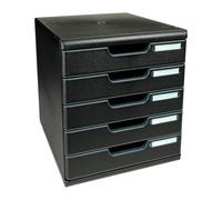 Module de classement Exacompta Modulo Ecoblack 5 tiroirs
