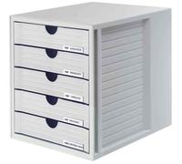 Caisson à tiroirs HAN Systembox 1450-11 gris clair DIN A4, DIN C4 Nombre de tiroirs: 5