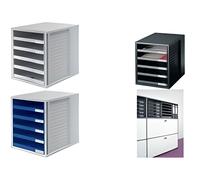 HAN HAN - Schubladenschrank - 5 Schubfächer - für C4 1401-11 Caisson à tiroirs gris clair DIN A4 Nombre de tiroirs: 5