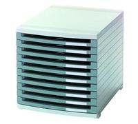Module de classement - HAN - Contur 1510-0-19 - 10 tiroirs - Gris clair / gris foncé - B4