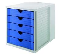 HAN SYSTEMBOX KARMA 14508-16 Caisson à tiroirs gris DIN A4, DIN C4 Nombre de tiroirs: 5