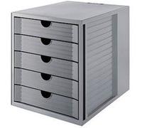 HAN Module de classement SYSTEM BOX KARMA 5 tiroirs certifié Blue Angel Gris