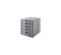 HAN Module de classement SYSTEM BOX KARMA 5 tiroirs certifié Blue Angel Gris