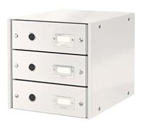 Bloc de Rangement pour Bureau 3 tiroirs A4 Wow - Blanc