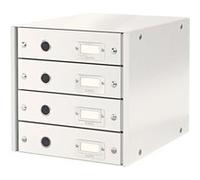 Bloc de classement 4 tiroirs Click & Store Wow - Blanc