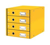 Module De Classement Leitz Click&store Wow 4 Tiroirs Jaune
