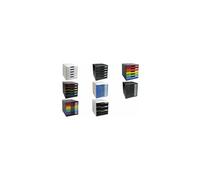 Exacompta Module de classement Modulo 10 tiroirs noir/assortis