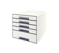 Module de classement pour bureau avec 5 tiroirs - Gris