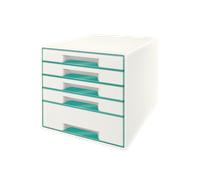 Module de classement pour bureau avec 5 tiroirs - Menthe