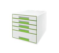 Module de classement pour bureau avec 5 tiroirs - Vert