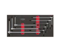 Module de clés mâles 6 pans à poignée en T KS TOOLS - 8 pièces - 713.5017