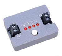 Module de commutation à détection de vibrations avec retardateur réglable de 0 à 15 minutes pour systèmes de sécurité d'automatisation industrielle DC 4 V à 30 V - Couleur grise (carte + coque)