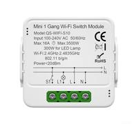 Module de commutation intelligent 16 A rail DIN pour tuya compatible 16 A | Statistiques de consommation d'énergie, surveillance du courant de tension, optimisation des coûts pour les informations