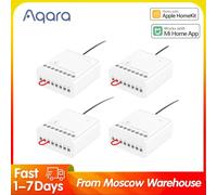 Module de contrôle bidirectionnel Aqara Relay, contrôleur de relais sans fil Zigbee, 2 canaux, LLKZMK11LM, fonctionne avec l'application Aqara Home Homekit 2 pcs