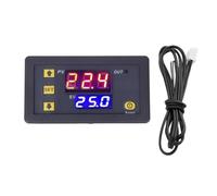 Module de contrôleur de température avec sonde étanche, interrupteur thermostat à affichage numérique de haute précision -50 à 110 ℃ (24 V)