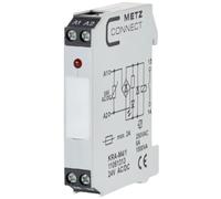 Module de couplage 24, 24 V/AC, V/DC (max) 1 NO (T) Metz Connect 11061313 1