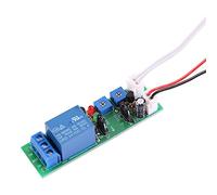 Module de minuterie, 6 tailles Module de relais de commutateur marche/arrêt de délai de minuterie de cycle réglable, DC 5V 12V 24V(DC24V,0-15min)