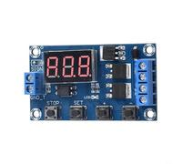 Module de minuterie de relais numérique, commutateur de commande de tube MOS CC 5 V-36 V pour électrovanne de lumière moteur, cycle réglable de 0,1 à 999 min