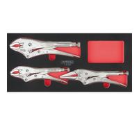 KS Tools 713.1003 Module de 3 pinces étaux