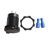 Module de prise USB double 12 V CBE C-Line avec couvercle en caoutchouc, panneau 5 V 3,1 A pour caravane pour camping-car, bateau, remorque, terminal bleu, kit de montage à trou unique inclus