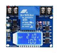 Module de protection 30 A 6-60 V écran LCD protection contre les surcharges 30 A pour batterie circuit de protection PCB pour gestion au plomb acide lithium 30 A avec affichage de tension LCD 30 A