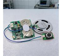 Module de puce sonore enregistrable 16 min MP3 pour cartes 45 x 40 mm | Ce module de son compact enregistrable permet une lecture audio simple déclenchée par des capteurs boutons