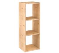 Module de rangement en bois massif de pin, dimensions : 105,4 x 36,2 x 33 cm