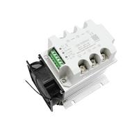 Module de régulation de tension ca triphasé 15A-40A, avec dissipateur de chaleur et régulateur de puissance de ventilateur, Thyristor, relais à semi-conducteurs, gradation, 1 pièce(35A (8KW))