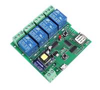Module de Relais, 4 Canaux 220V Wifi Téléphone Portable APP Télécommande sans Fil WIFI Commutateur Jog Self-Lock Interlock 433M pour Smart Appliances