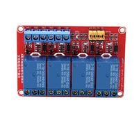 Module de relais 4 canaux 5V 12V 24V, carte module optocoupleur déclencheur haut et bas pour (24V)
