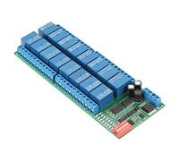 Module de Relais à 16 Canaux, R421B16 DC 12V 16 canaux Module relais MODBUS RTU RS485 Carte contrôleur PLC Commutateur de port série