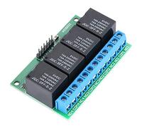 Module de Relais Autobloquant Bistable 5V 4 Canaux Module Relais à Verrouillage Automatique Bistable pour Contrôle des Moteurs à Courant Continu, Électrovannes