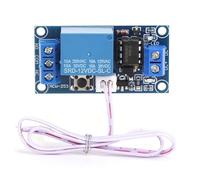 Module de Relais DC 12V Commutateur de Commande D'appareils Ménagers Module de Commande Bistable à 1 Bouton Start-Stop à Verrouillage Automatique