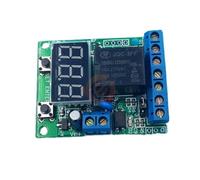 Module de relais de contrôle de tension numérique DC 12 V 24 V, module de carte de commande de commutateur de relais, voltmètre LED, moniteur de charge et de décharge