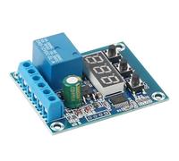 Module de relais de contrôle de tension numérique DC 9 V 12 V 24 V, module de carte de commande de commutateur de relais, voltmètre LED, moniteur de charge et de décharge