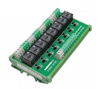 Module de relais d'interface à 8 canaux 12VACDC 24VACDC, montage sur panneau sur Rail DIN for carte PLC d'automatisation, 1 pièces (Size : FY-T738-12VACDC)