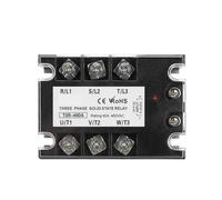Module de relais statique triphasé CC/CA 10 A 25 A 40 A 60 A 80 A 100 A 120 A 150/200 A (SSR 5-32 V CC vers 24-480 V CA) avec dissipateur thermique(10-120A Heat Sink)
