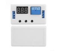 Module de relais temporisé avec affichage LED - Minuterie réglable 1-99 s/min, DC 12 V/24 V Contrôle de déclenchement pour automatisation et moteur