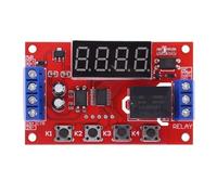 Module de relais temporisé réglable, DC 5V 12V 24V 10A, 32 52 Modes, LED, déclencheur de synchronisation numérique, minuterie, interrupteur de commande, Cycle d'impulsion(24V With Case)