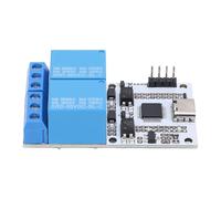 Module de Relais USB à 2 Canaux, Interface 5 V TYPE C, Contrôle Série Intelligent, de Couplage Optique Intelligent, Module de Commutateur de Commande Intelligent USB
