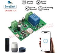 Module de Relais Wifi - eWelink - 1 Canal DC 5-32v - Contrôle à distance et vocal - Maison Intelligente