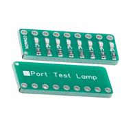 Module de testeur de port LED avec PCB traversant d ' anode, Red | Carte PCB traversante pour réparation électronique, de travail de vérification de Circuit de prototype,