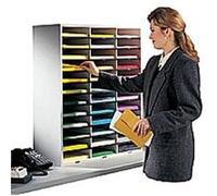Module de tri 36 compartiments gris, Hauteur : 88 cm G