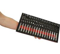 Module d'Embouts de Vissage et Douilles Torx KS TOOLS 713.5010, 88 pièces, Module en Mousse