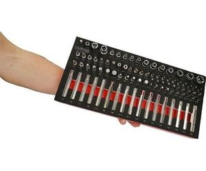 Module d'Embouts de Vissage et Douilles Torx KS TOOLS 713.5010, 88 pièces, Module en Mousse