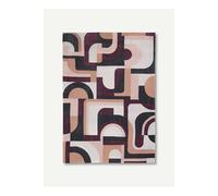 Module design - Tapis géométrique Nuance - Rose Rohe - 80 x 150 CM