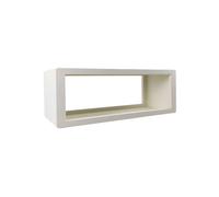 Module d'étagère en céramique blanc, 1 étagère, réglable en hauteur, à poser, modulable - Pomax, Verona - 135x40x45 cm