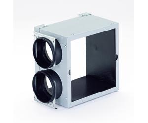 Module d'extension ComfoCube CT 2xDN90 pour répartiteur de modules, gris, avec équerre de fixation de Zehnder - 990323064