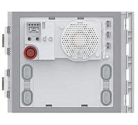 Module d'interphone à deux haut-parleurs avec 4 boutons d'appel, conçu pour les systèmes d'intercom utilisant la technologie à deux fils