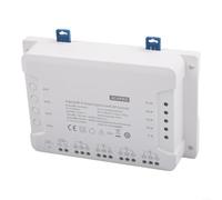 Module d'interrupteur de lumière WiFi intelligent 4 canaux fonction RF - Compatible avec Sonoff 4CH R3 & 4CH PRO R3 - Commande vocale (pour Alexa), Blanc (4CH Pro R3)